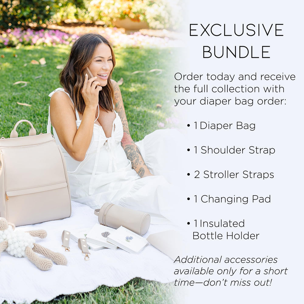 MIA + SOPHIA changing-pad included for convenient diaper changes.