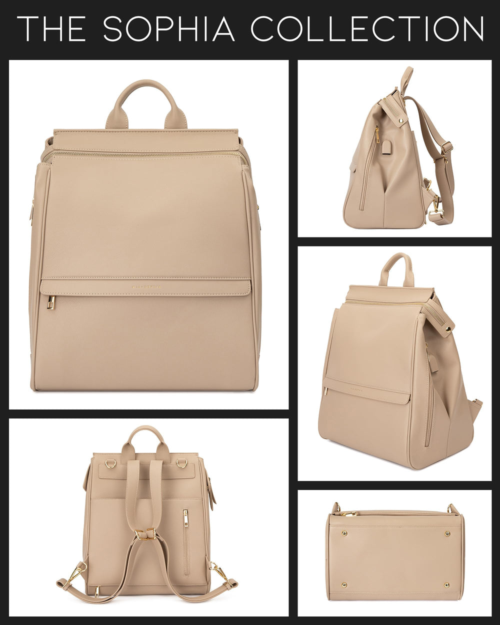 MIA + SOPHIA easy-clean-nylon-interior for quick wipes and easy maintenance.