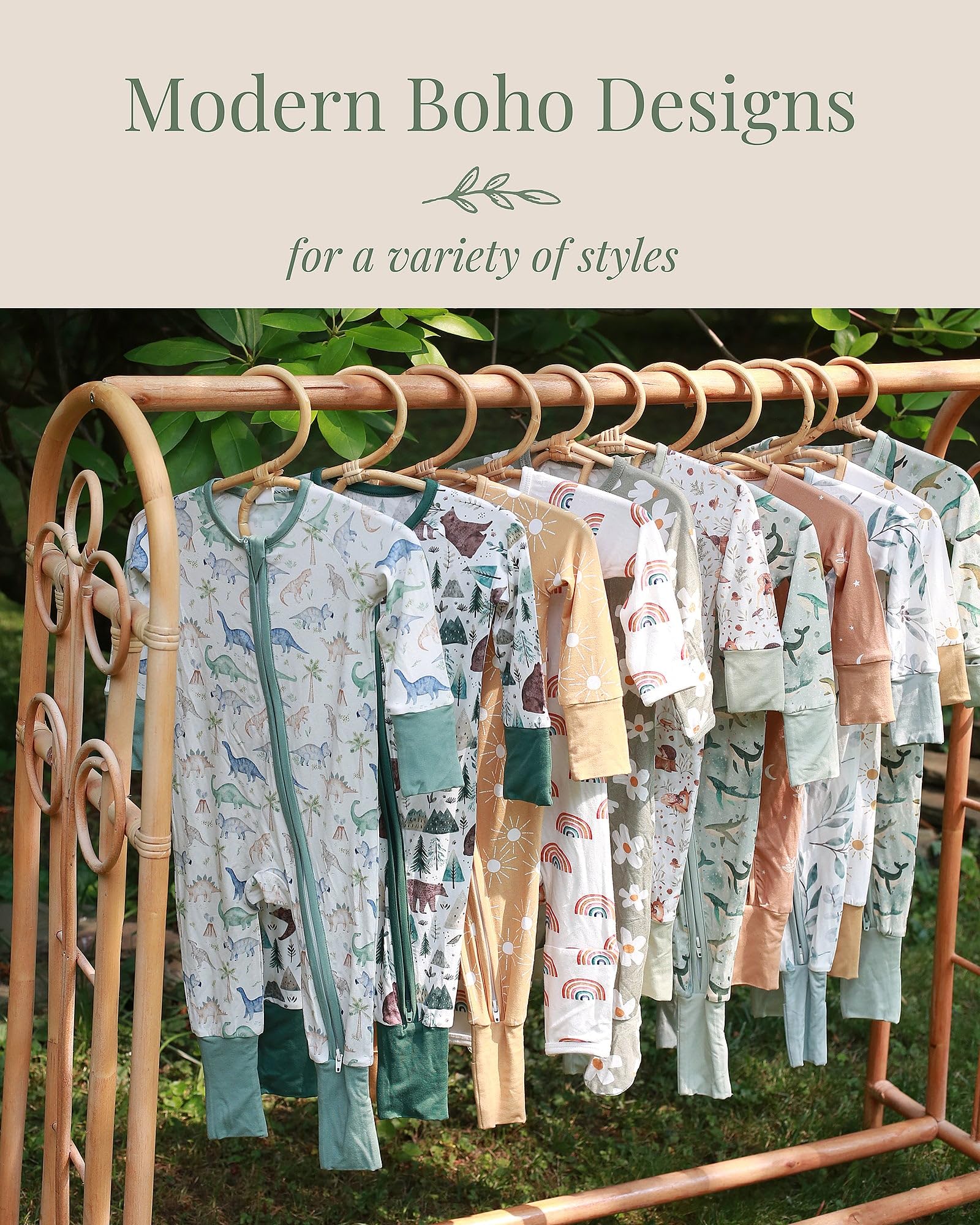 Miaoberry bamboo sleeper grow-with-me fit demonstrates longer wear as baby grows