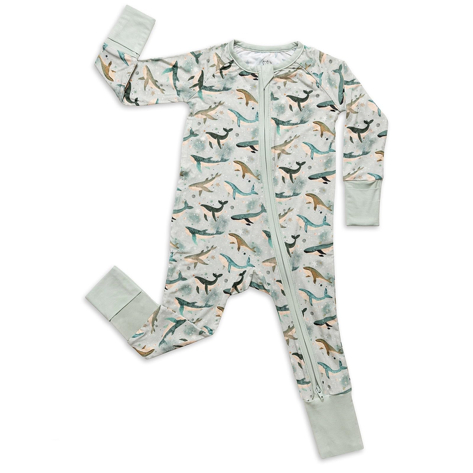 Miaoberry sleeper ocean front view highlights breathable bamboo viscose for cozy sleep.