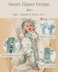 Miaoberry two-way zipper with guard eases nighttime changes
