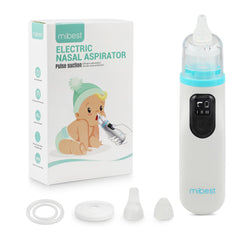 Mibest nasal aspirator with ergonomic grip cleans baby's nose gently and precisely