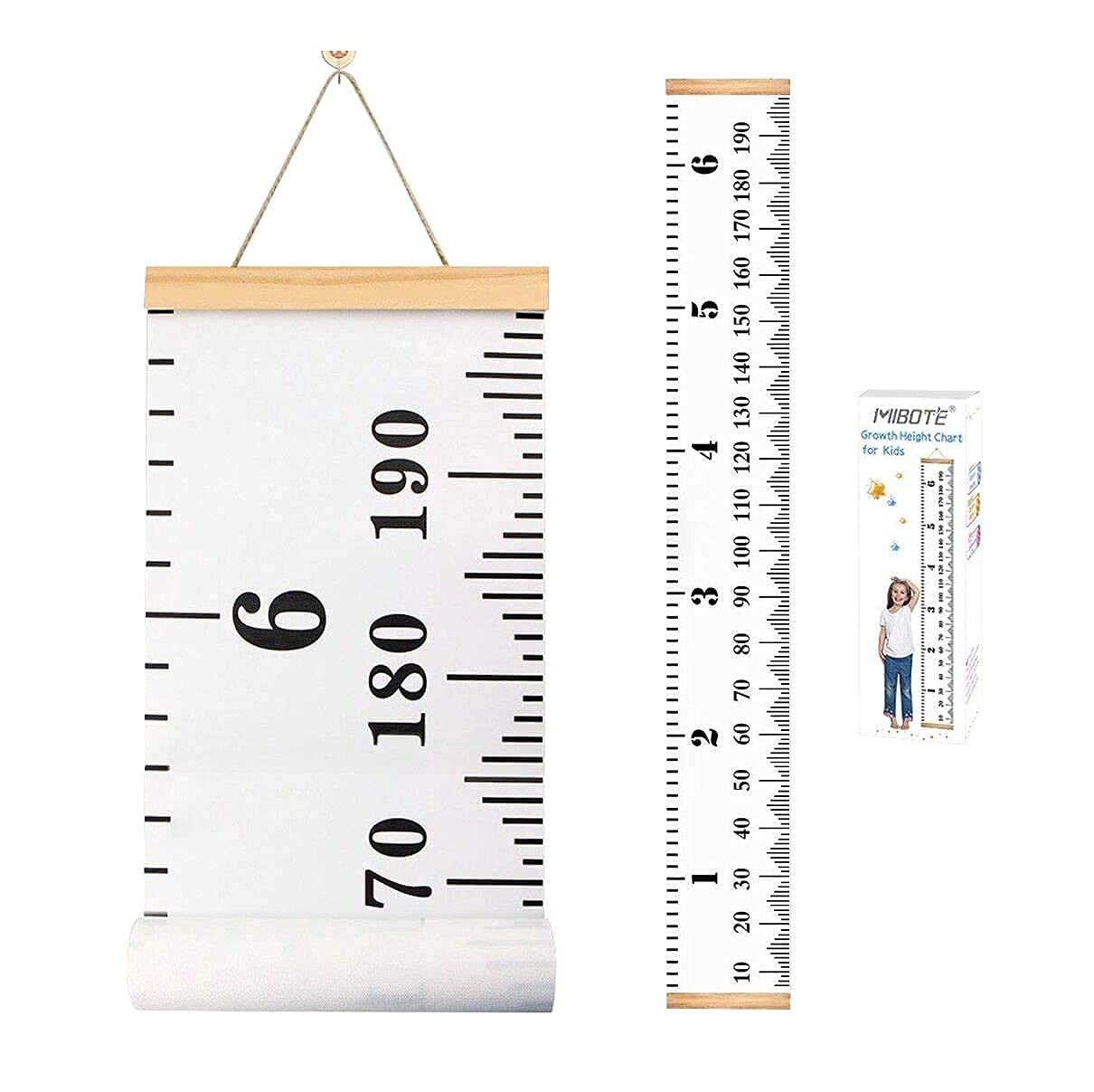 MIBOTE dorm and office wall height chart decorative and functional