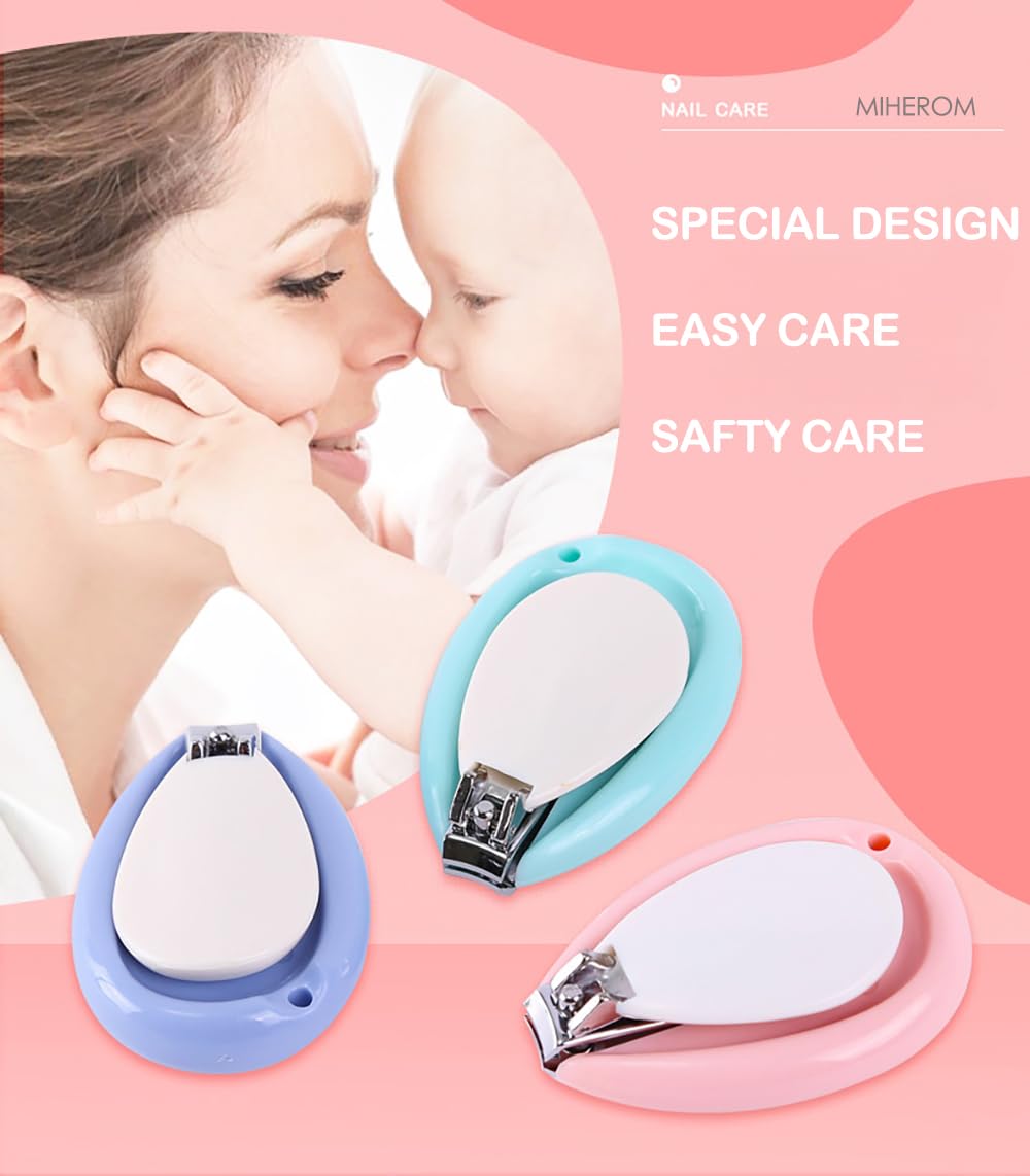 MiHerom travel-friendly nail clipper fits in bags for home or travel.
