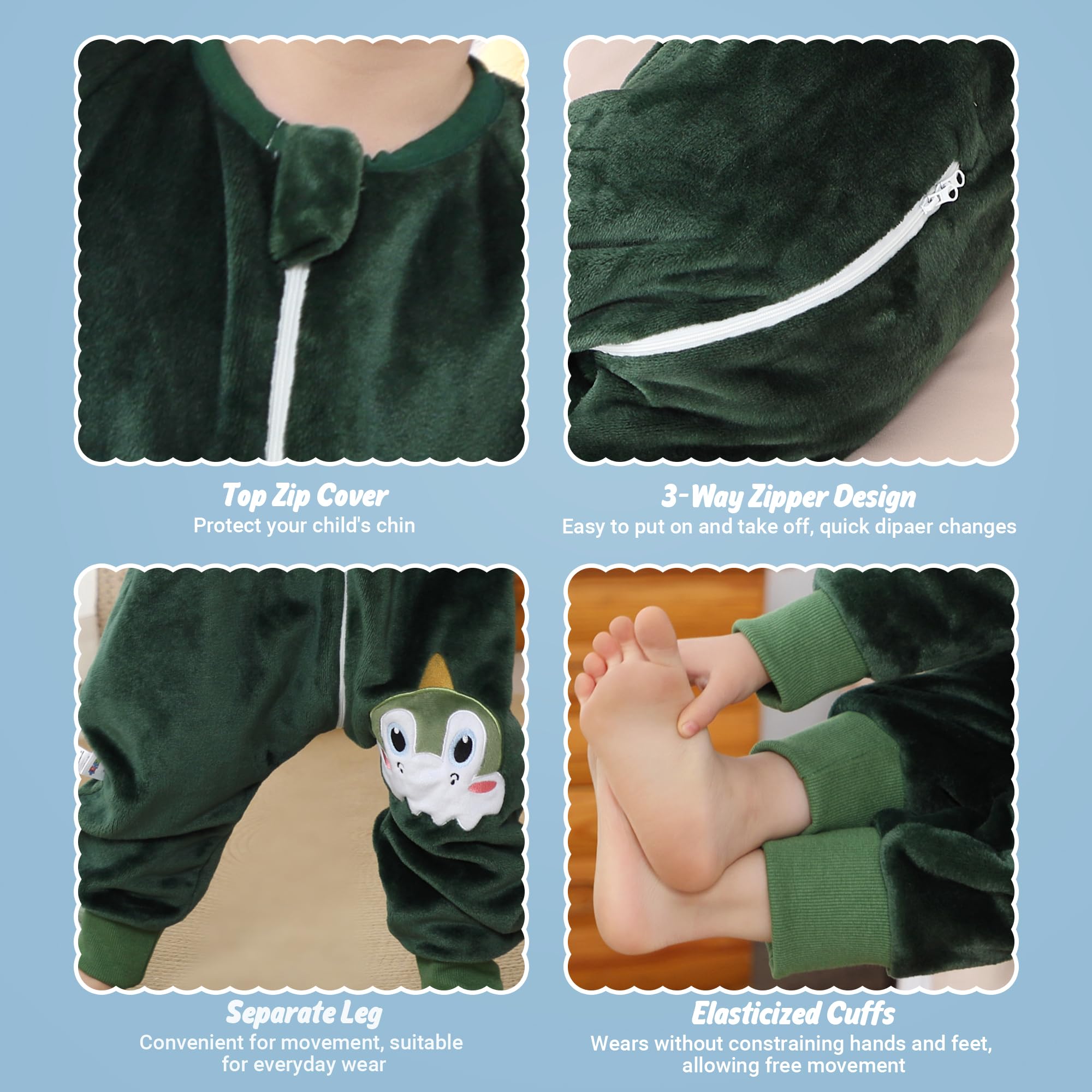MICHLEY sleeping bag flannel texture close-up emphasizes cozy skin-friendly fabric