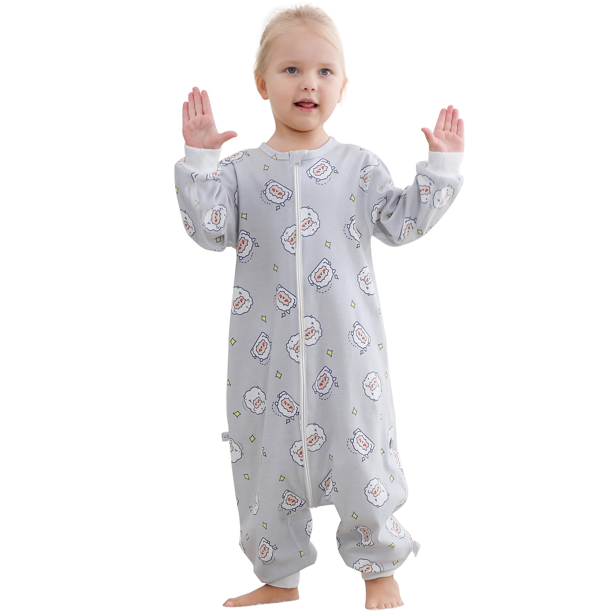 MICHLEY baby sleeping sack front view with soft cotton for cozy sleep.