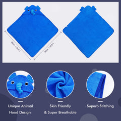MICHLEY baby towel close-up shows absorbent cotton for quick drying.