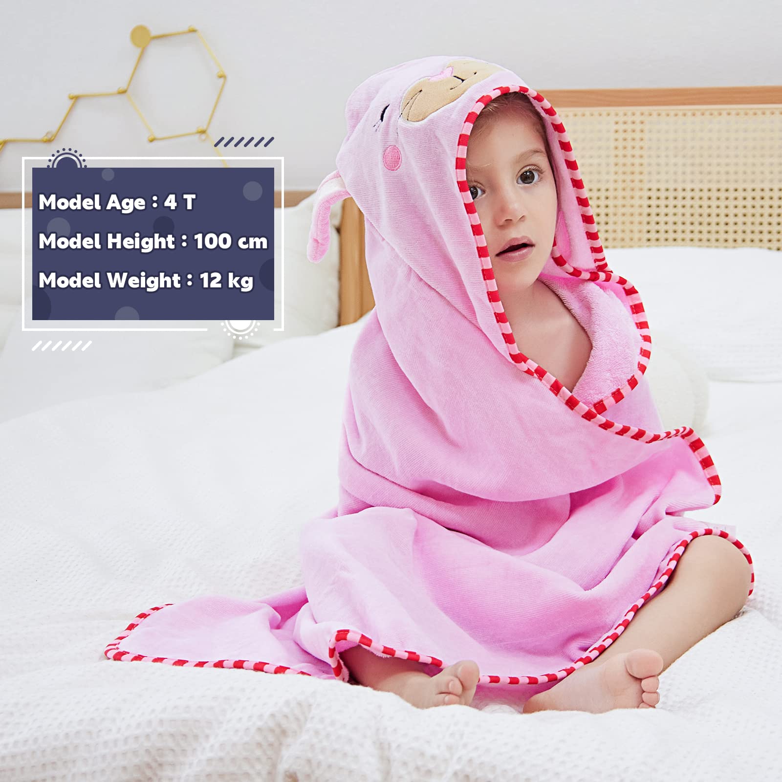 MICHLEY Baby Towel extra-absorbent finish demonstrates quick moisture uptake