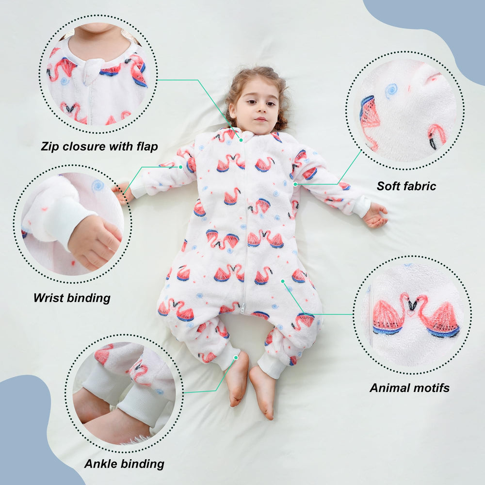 MICHLEY flannel sleeping bag close-up highlighting ultra-soft lining and all-night comfort.