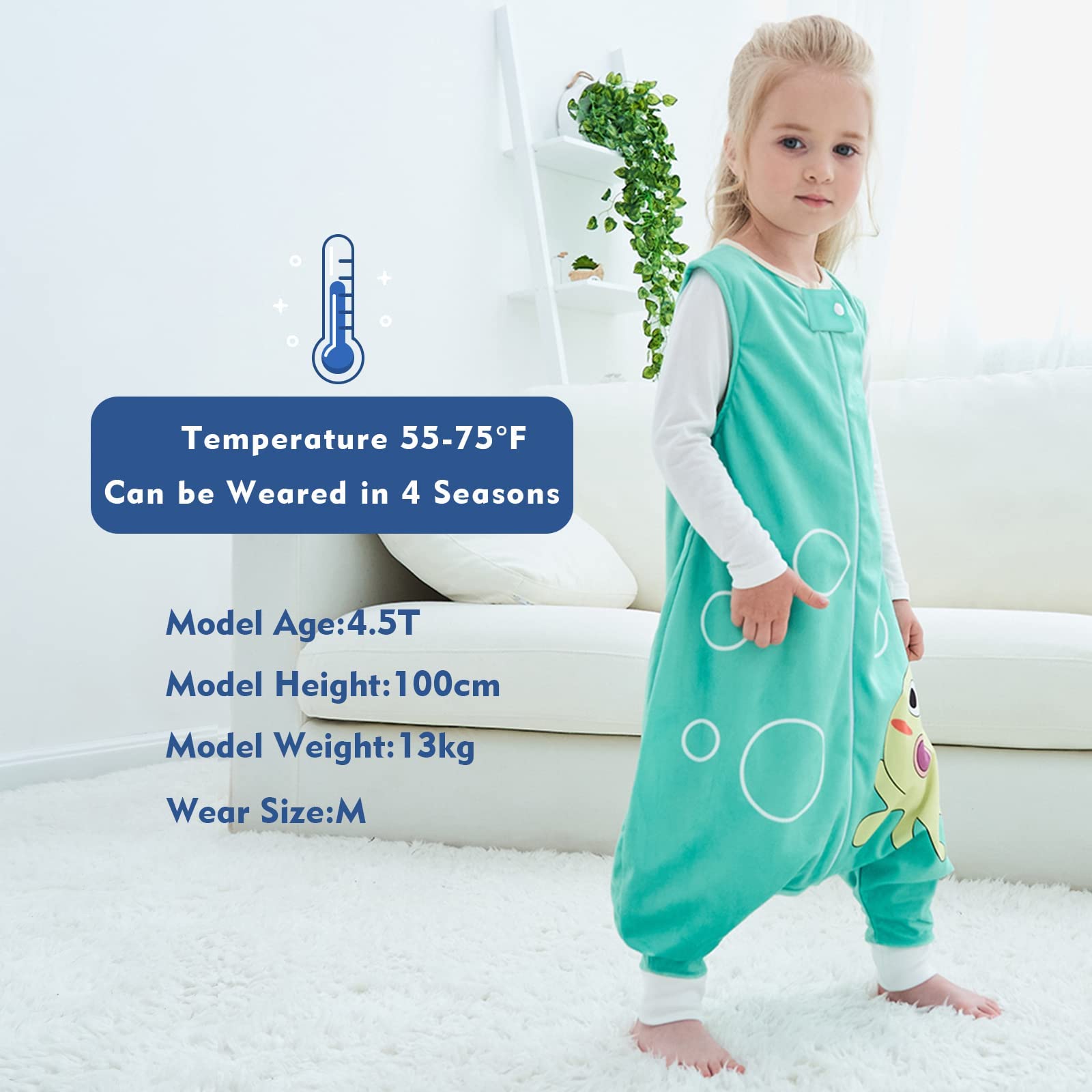 MICHLEY growth-friendly design supports growing babies from 3T to 5T.