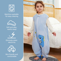 MICHLEY sleeping bag foot openings for easy movement and diaper changes