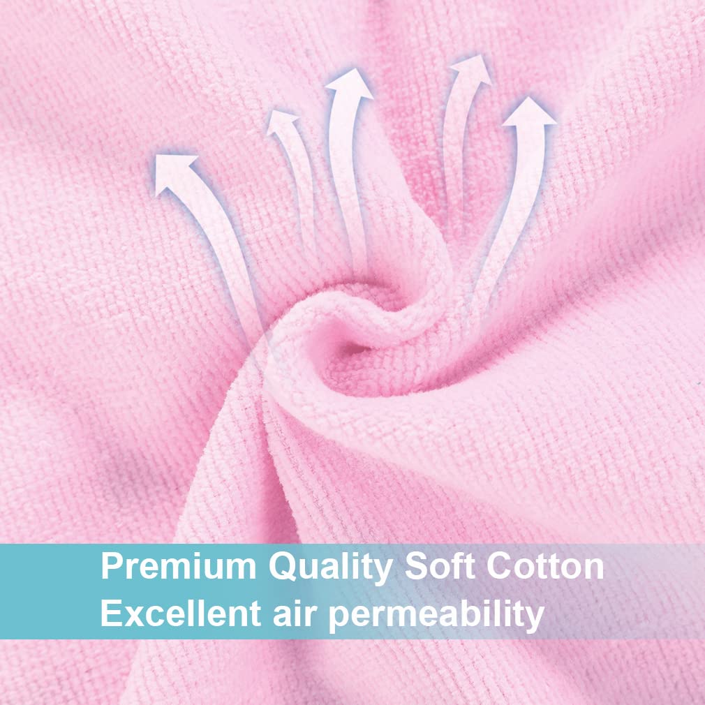 MICHLEY pink fox hooded towel absorbent material soaking moisture