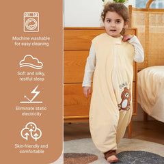 MICHLEY breathable polyester sleepsack fabric close-up shows soft warmth.