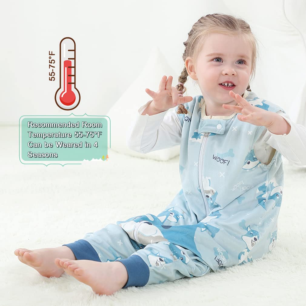 MICHLEY sleeveless sleeping bag keeps baby breathable and safe during sleep.