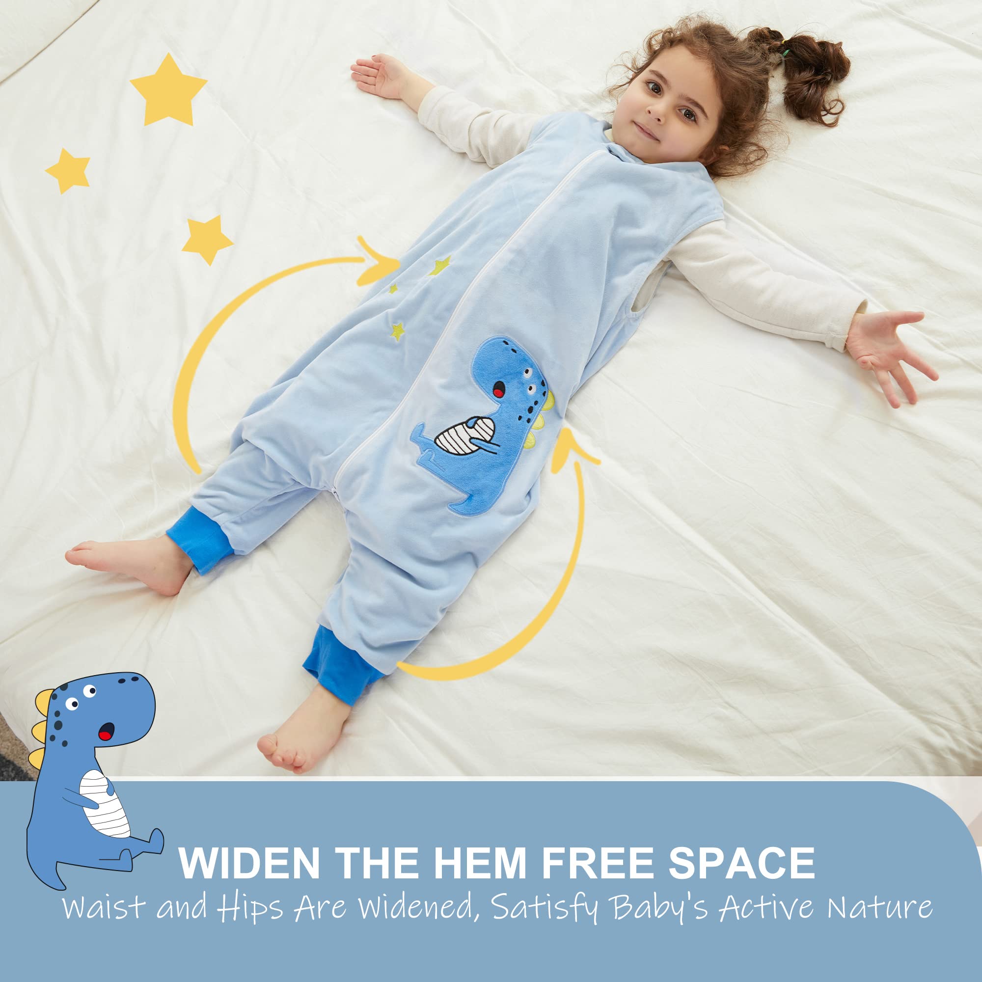 MICHLEY zipper protection guards delicate skin during play and bedtime transitions