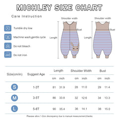 MICHLEY sleeping sack sleeveless design promotes airflow to prevent overheating