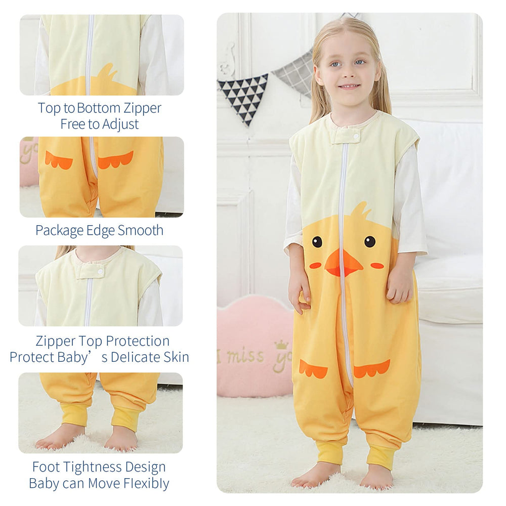 MICHLEY sleeping sack 2-way zip enables easy diaper changes