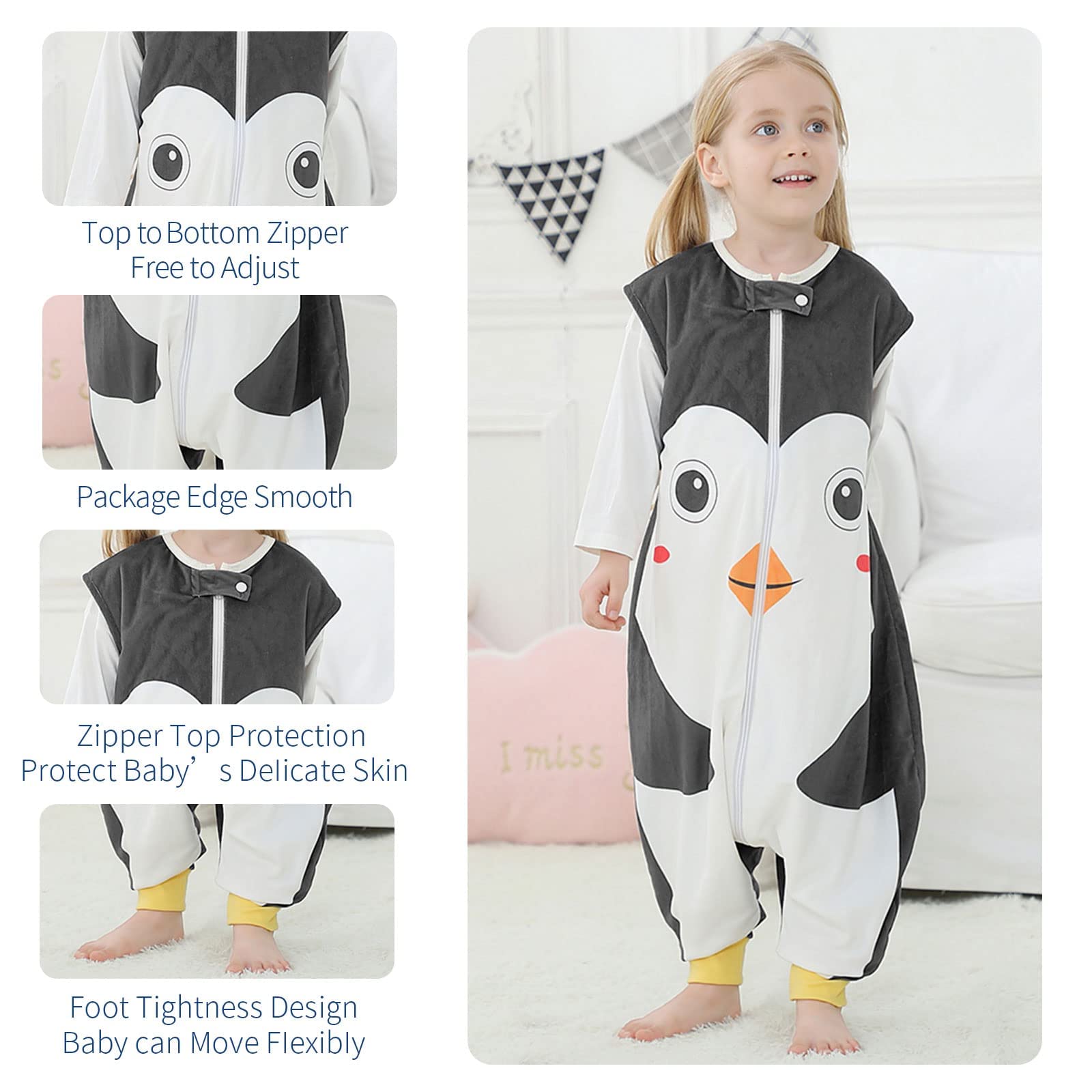 MICHLEY sleeping bag sleeveless-design promotes heat dissipation and comfortable wear.