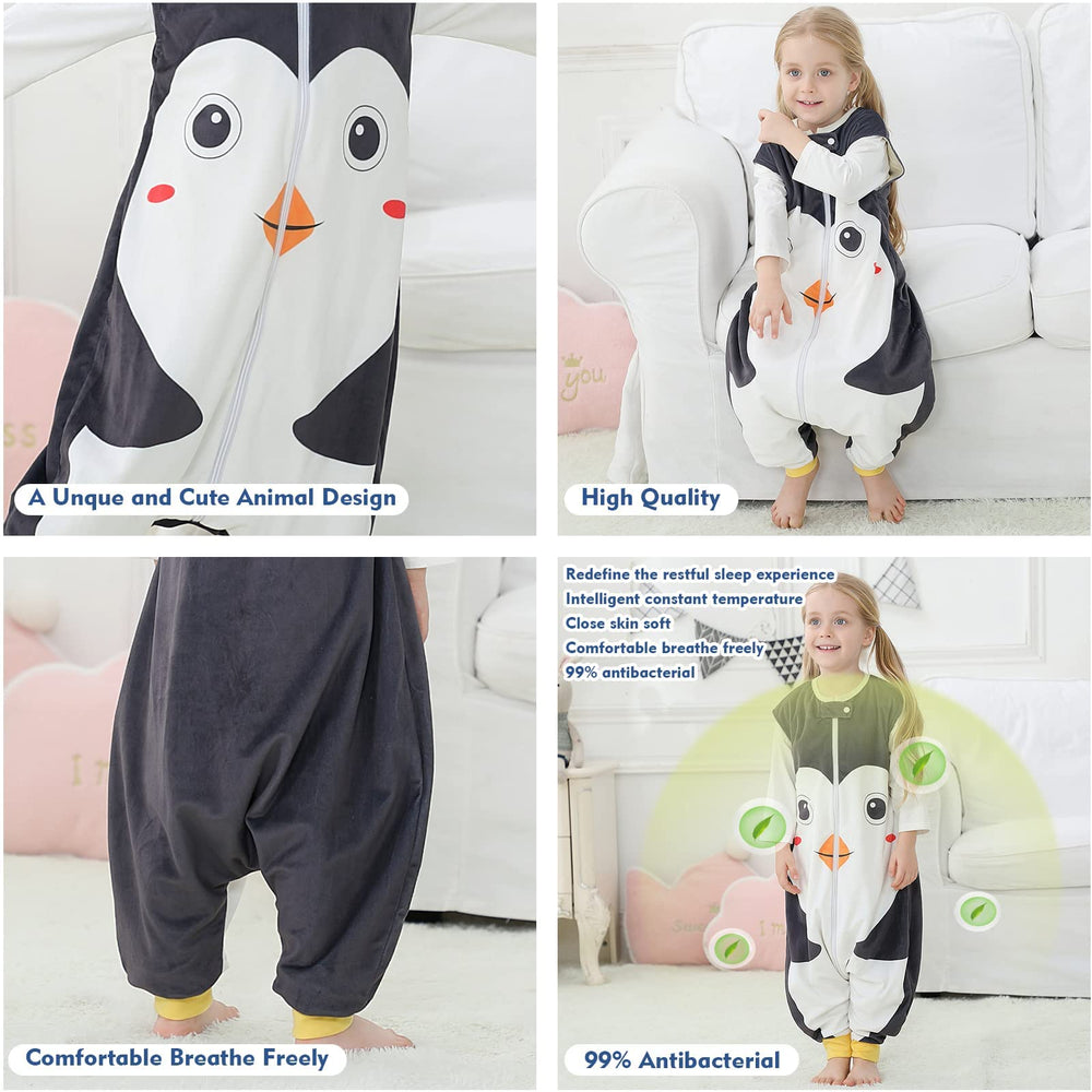 MICHLEY sleeping sack two-way zipper for easy diaper changes and quick access.