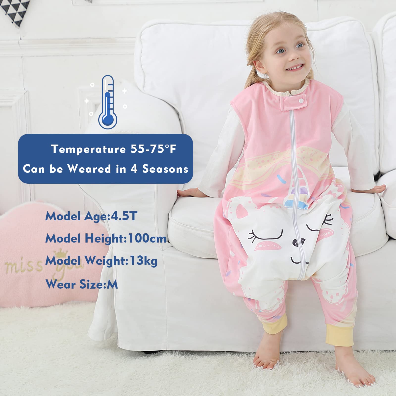 MICHLEY wearable blanket used for naps and bedtime routines