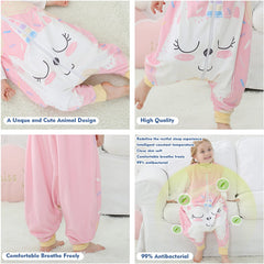 MICHLEY sleeping sack with top zip cover protecting chin during sleep