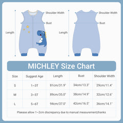 MICHLEY wearable blanket sleepsack in polyester provides breathable year-round comfort