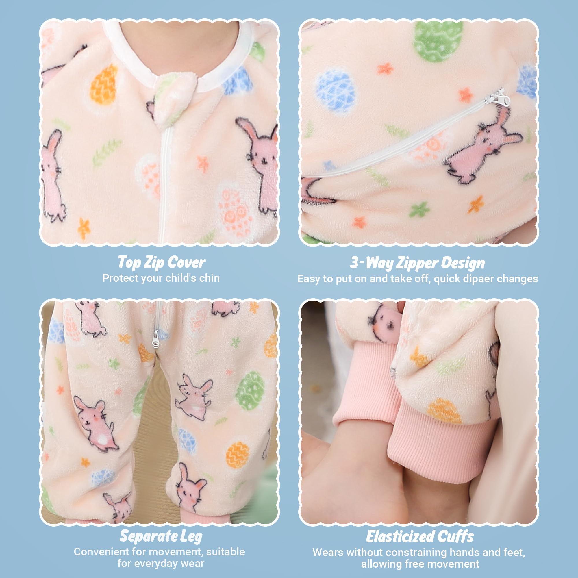 MICHLEY wearable sleeping sack with animal design for kid's bedroom
