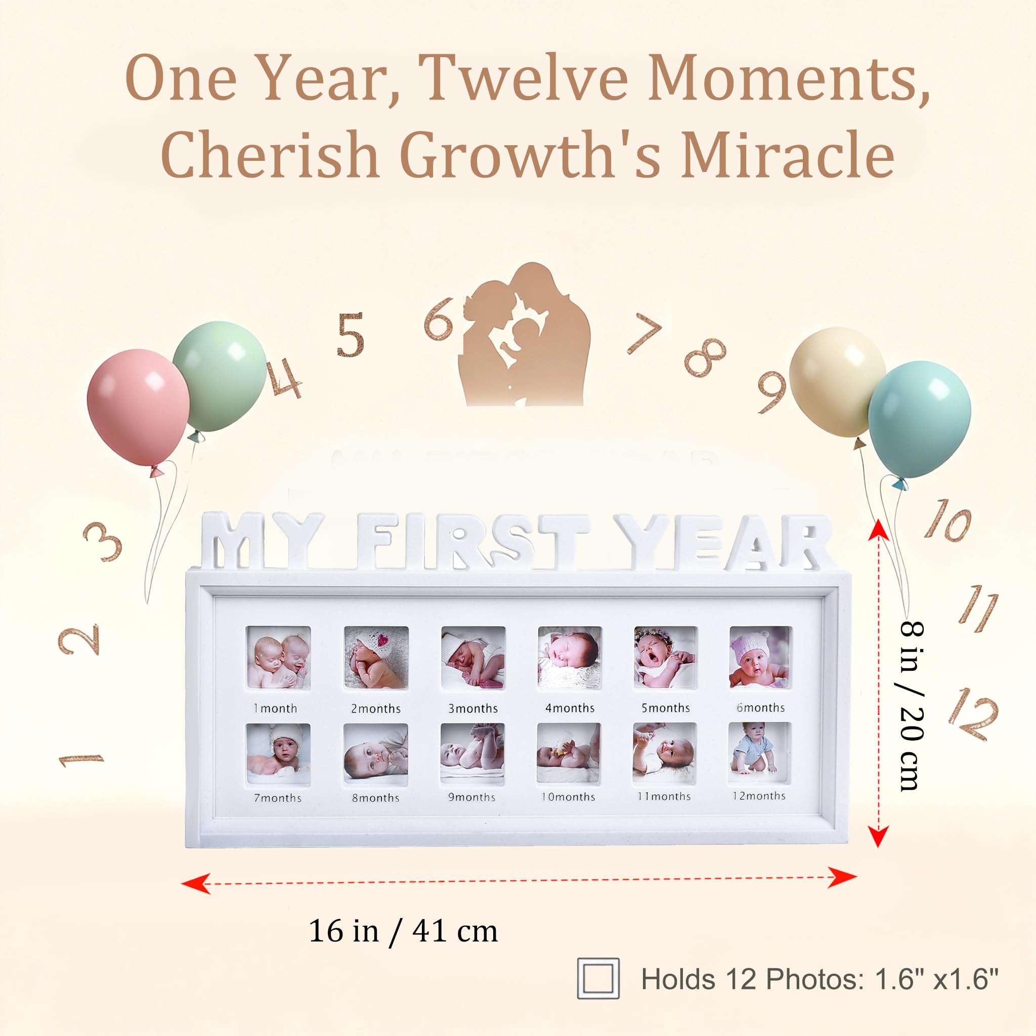 MICKYU shatterproof acrylic front panel keeping photos clear and safe.