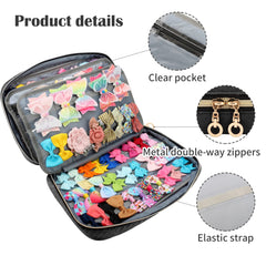 Micom bow organizer with clear pockets helps quick selection of headbands.