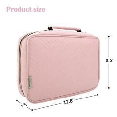 MICOM travel-friendly hair accessory bag with handle makes transporting items easy.
