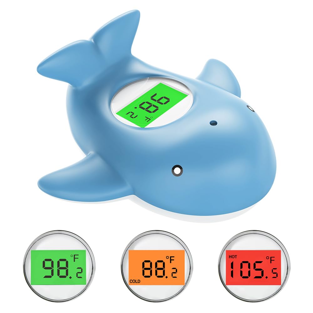 Miedecdel baby bath thermometer front display shows temperature clearly.