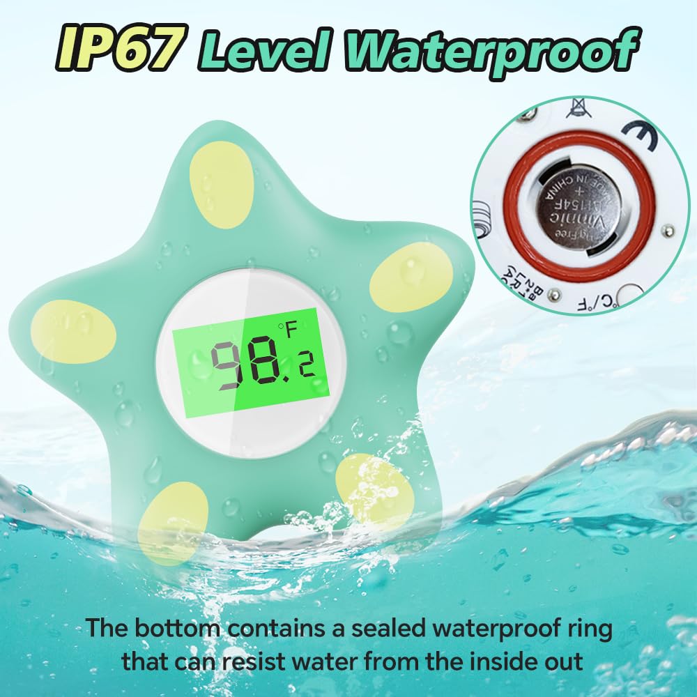 Miedecdel auto-on/off functionality activates in water and shuts off after use.