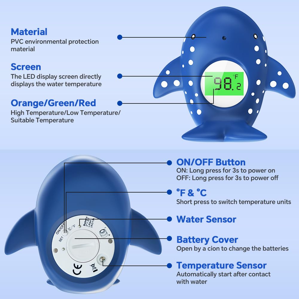 Miedecdel unit switches between °F and °C for versatile readings.