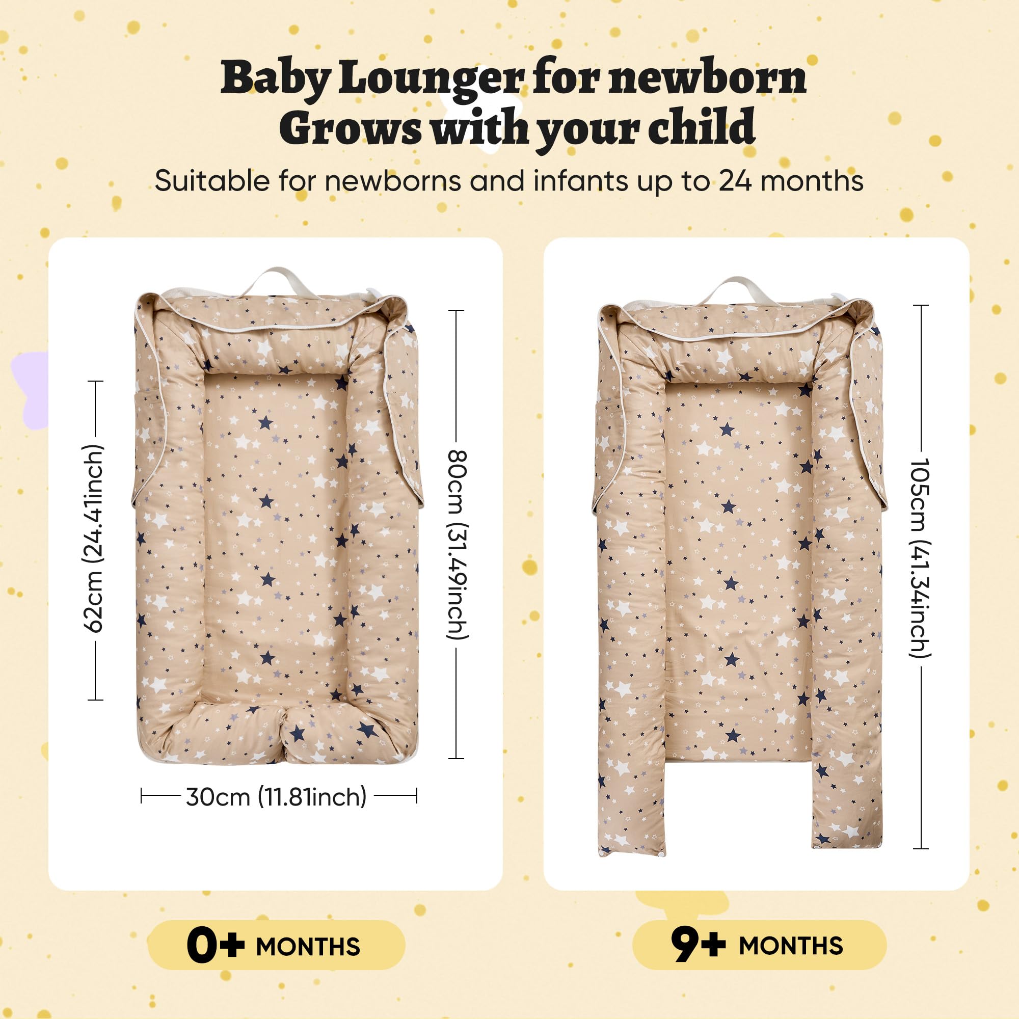 Miereirl lounger features a zipper closure for quick removal.