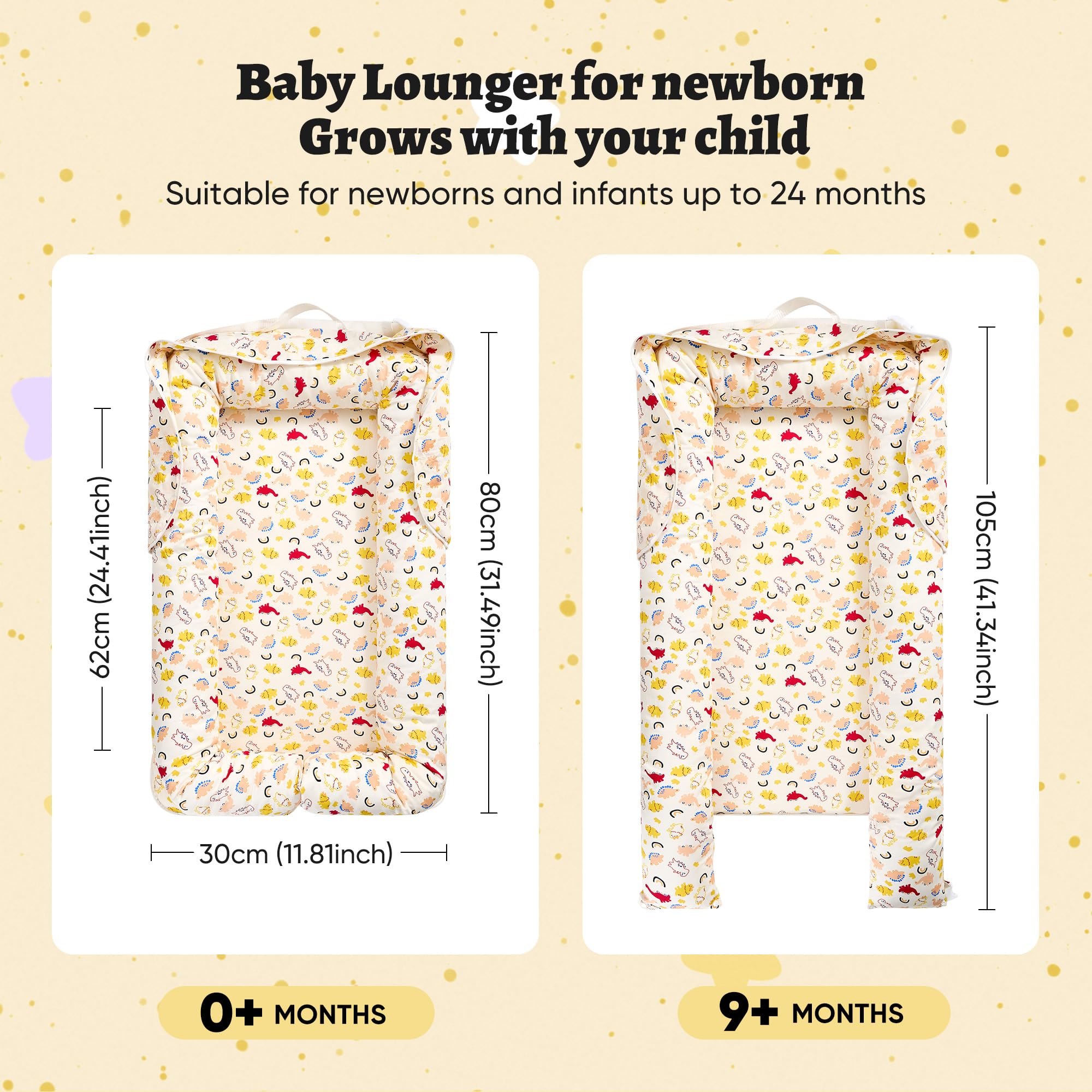 Miereirl Dino nest cover is machine washable for easy cleaning and long-lasting softness.