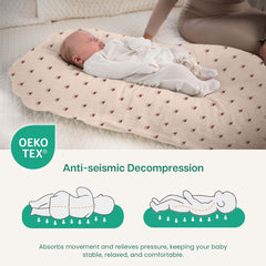 Mi Flor Muslin Baby Lounger Cover CPC-certified for safe materials.