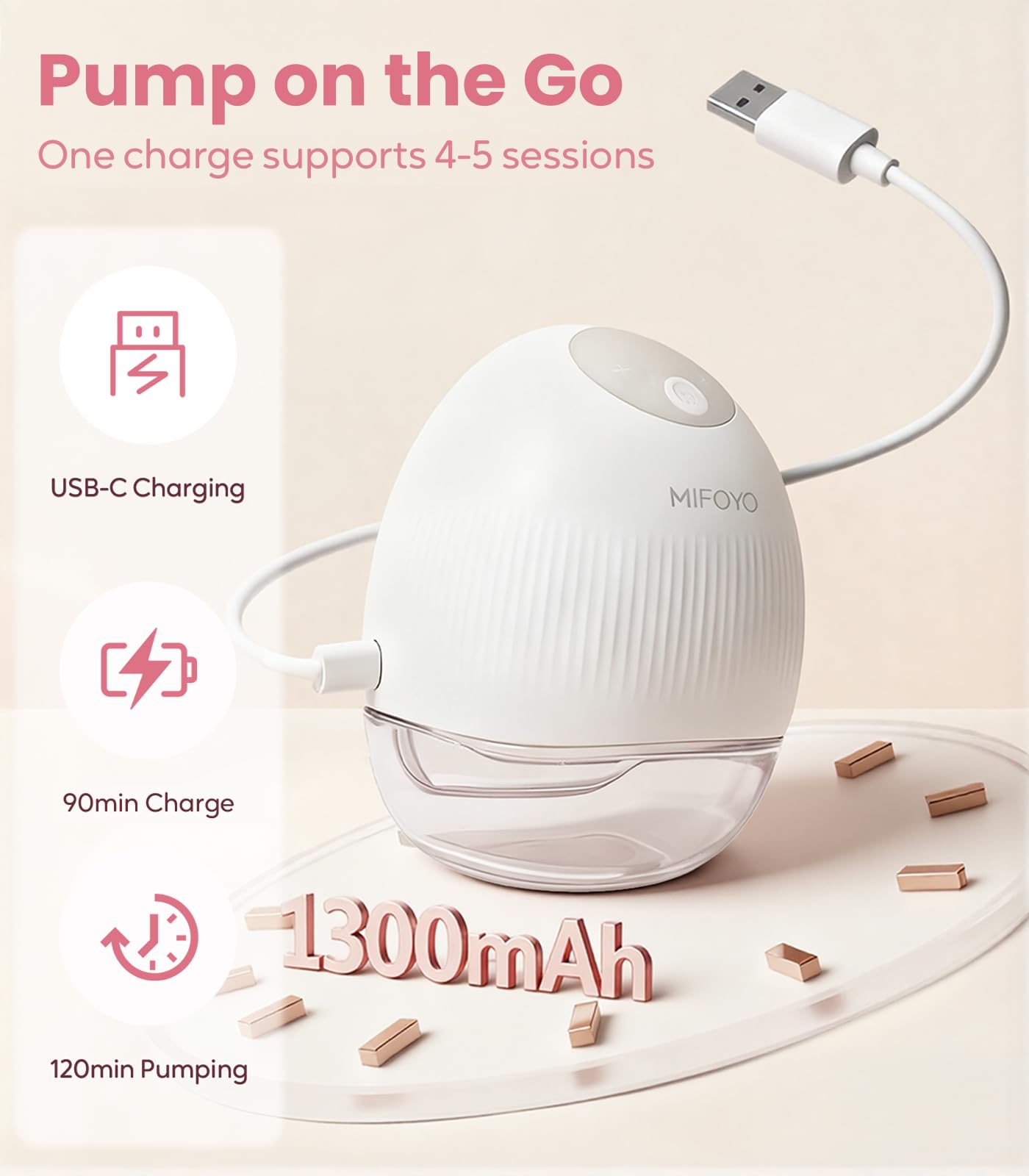 MIFOYO portable pump case shows travel-friendly design.