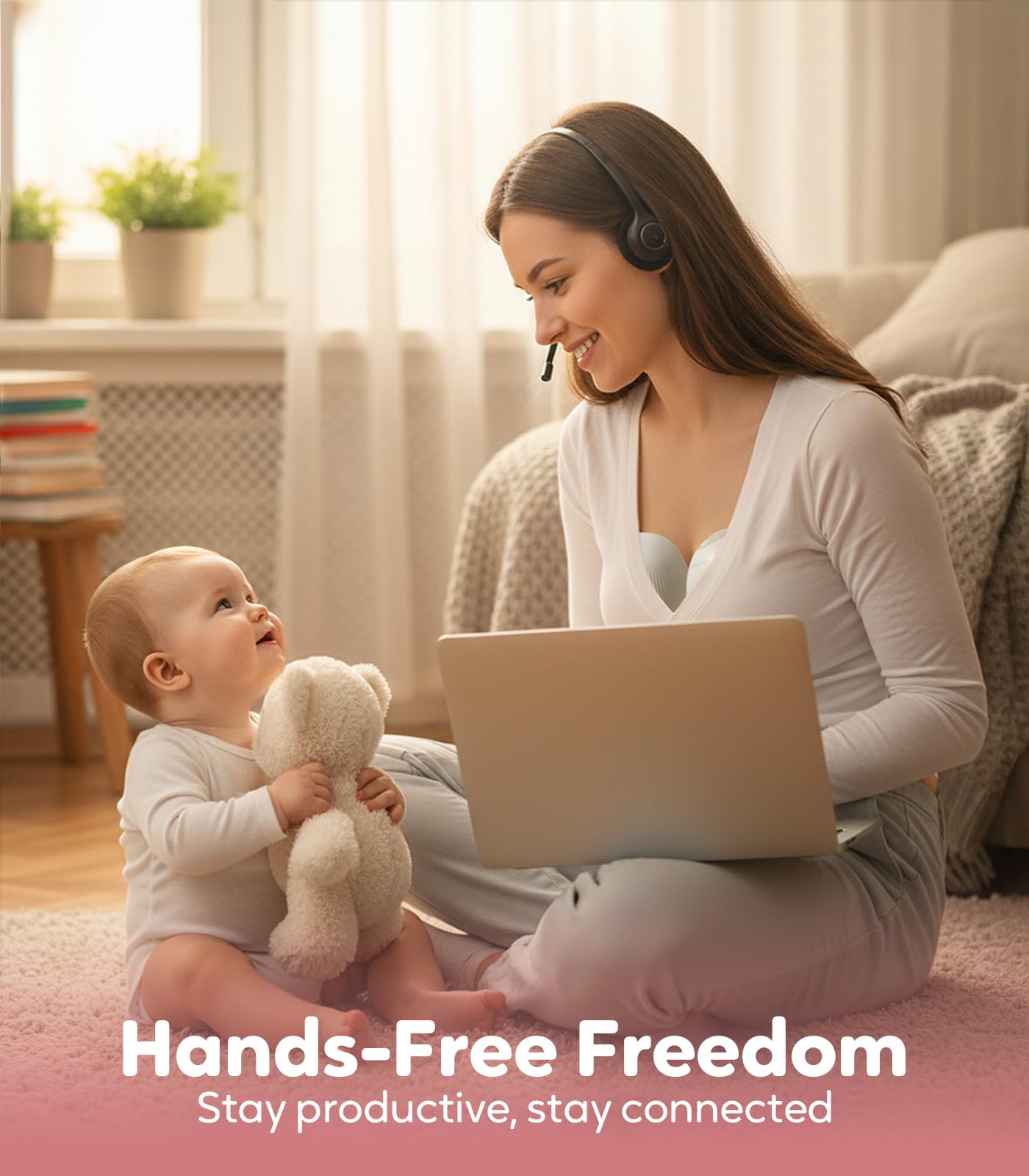 MIFOYO breast pump operates quietly for discreet pumping at work or home.