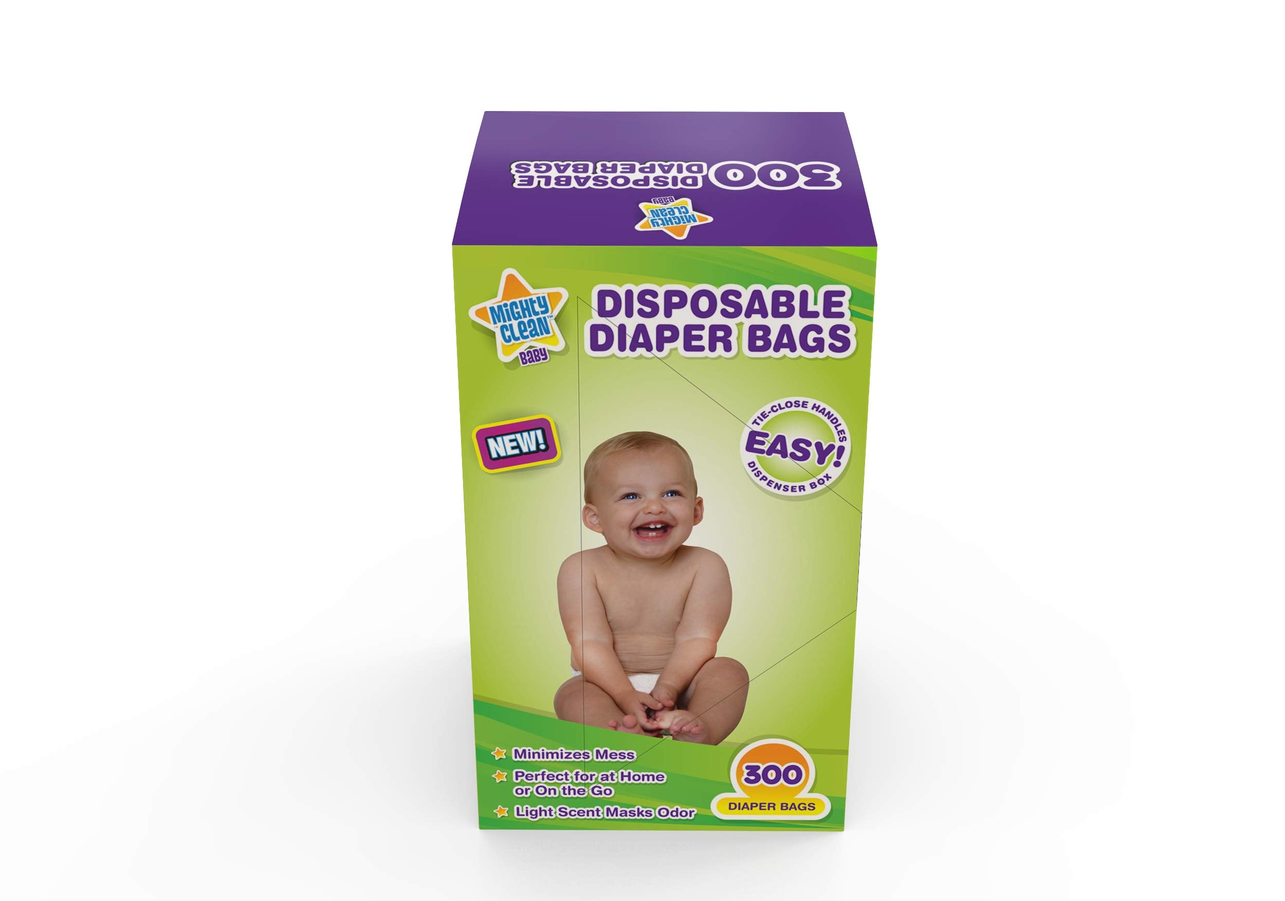 Mighty Clean Baby diaper bags on-the-go dispenser box for mess-free changes