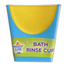 Mighty Clean Baby rinse cup with easy-pour handle for controlled rinsing.