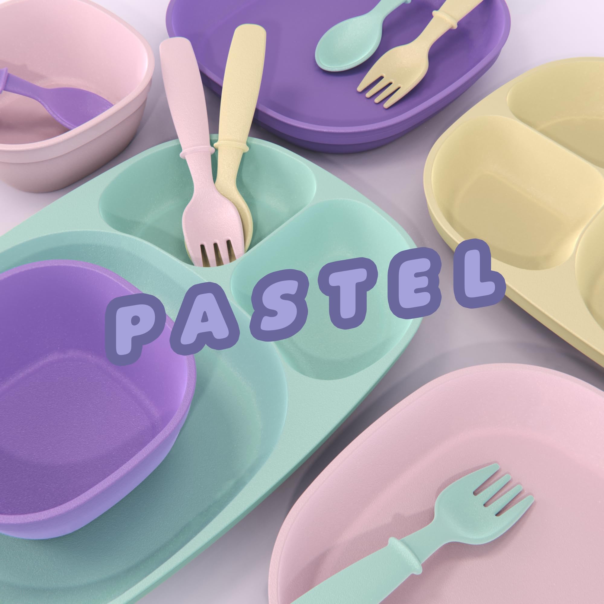MightyMoe toddler plates table-ready for self-feeding independence