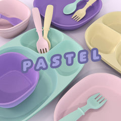 MightyMoe toddler plates table-ready for self-feeding independence