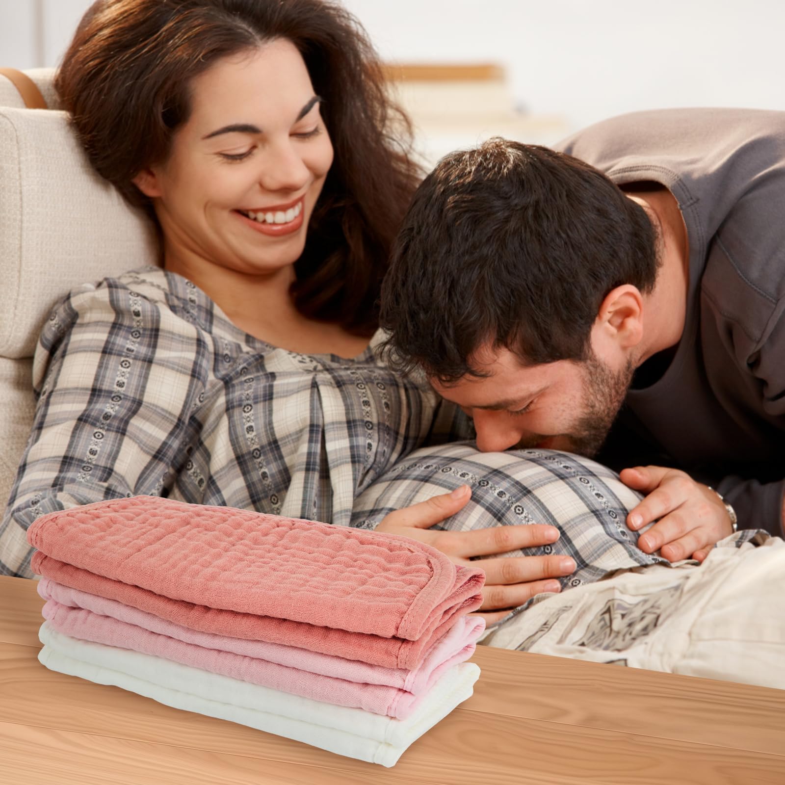 MIGIOL soft muslin burp cloth remains gentle on skin after multiple washes