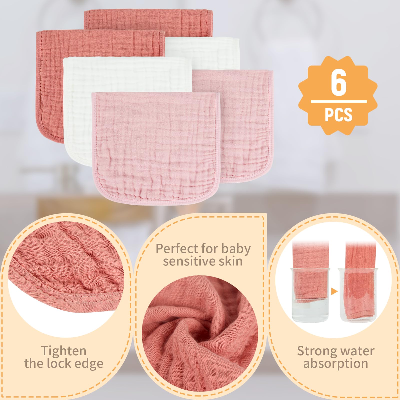 MIGIOL baby cloth prewashed fabric feels softer with every wash