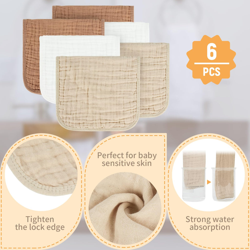 Migiol burp cloth prewashed fabric resists shrinkage and softens with washing.