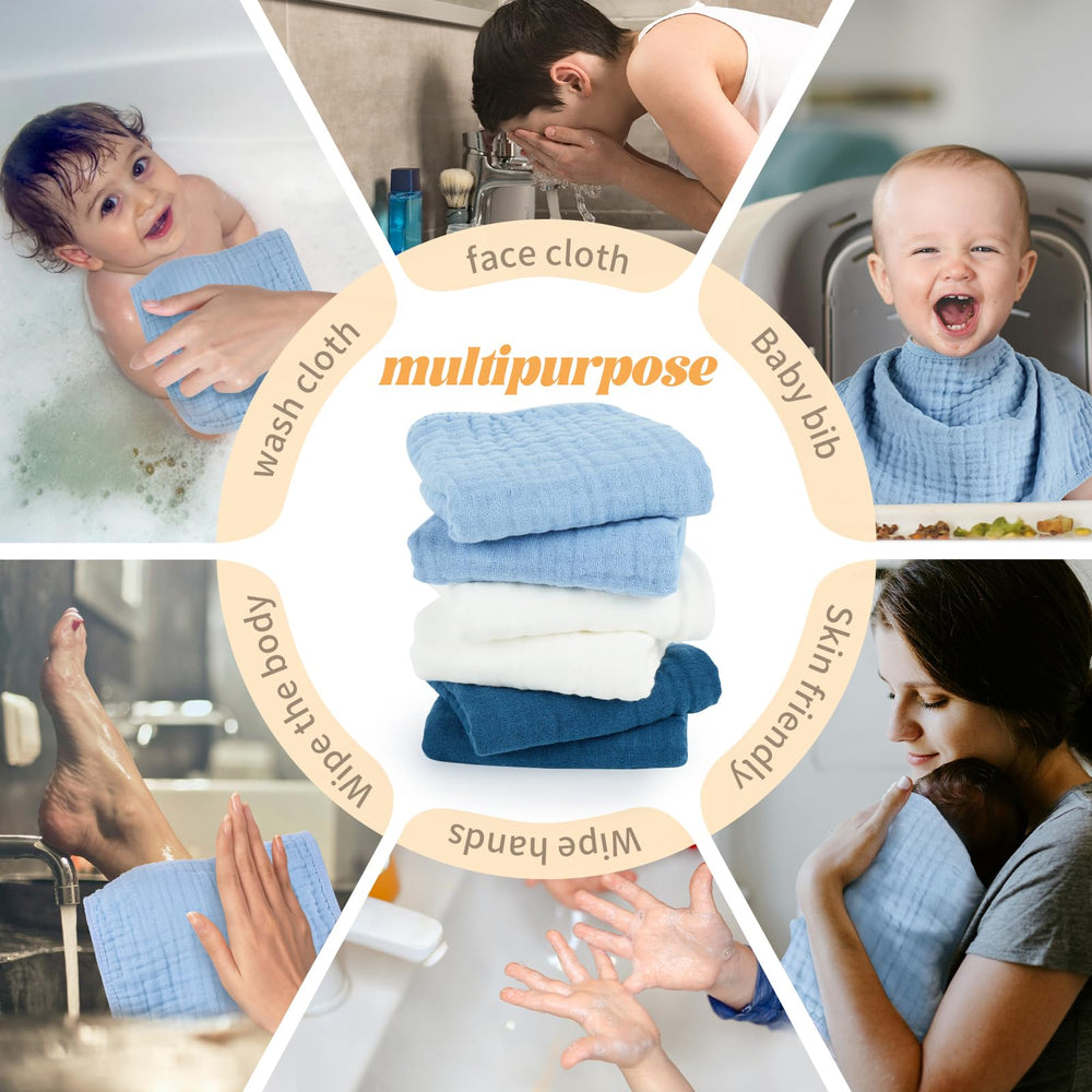 MIGIOL burp cloth shows 10x20 inch size for coverage.