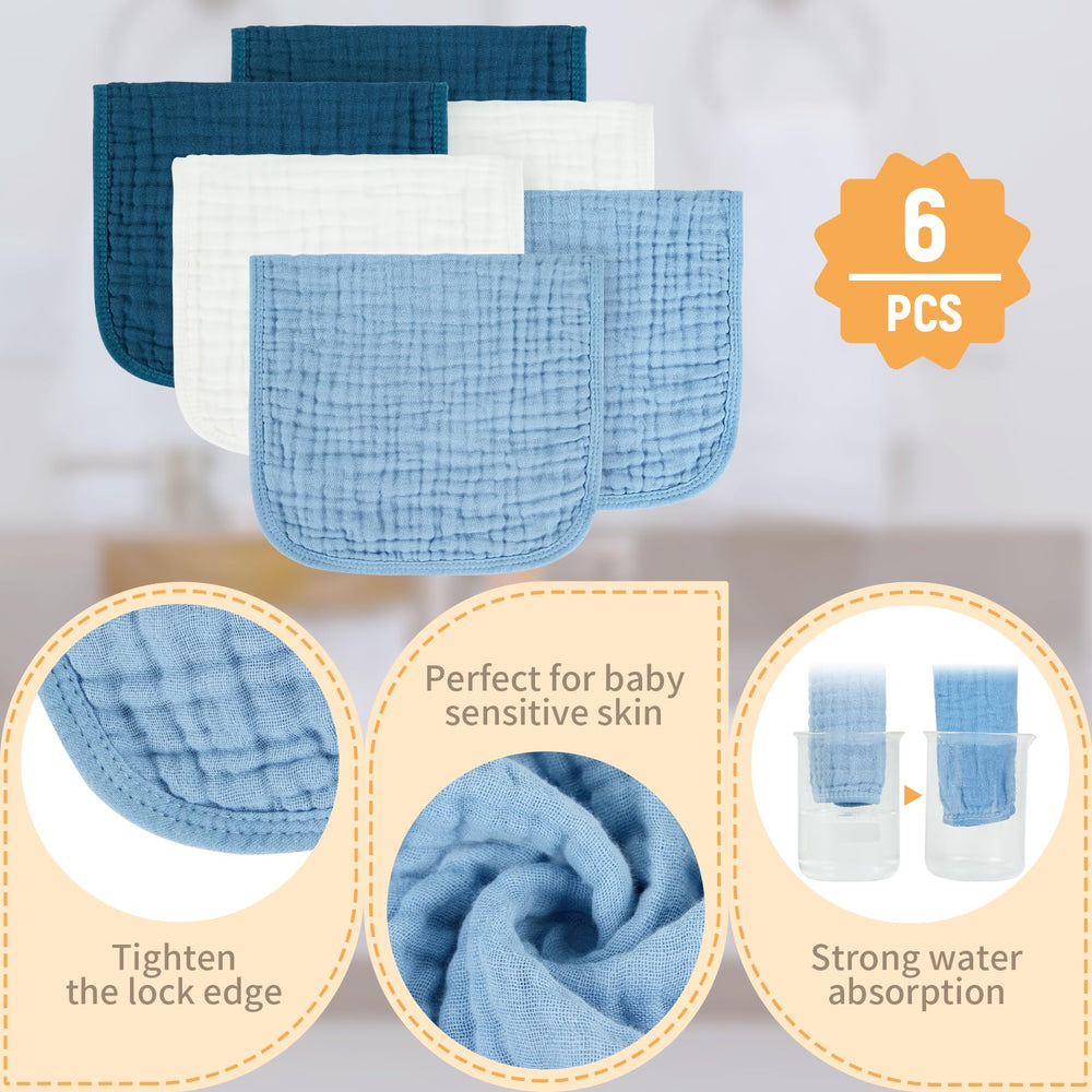 MIGIOL soft cotton muslin texture highlights gentle skin touch.