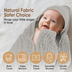 MIGIOL hooded towel after-bath baby use provides cozy warmth