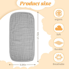 MIGIOL muslin burp cloth six-layer absorbent design.
