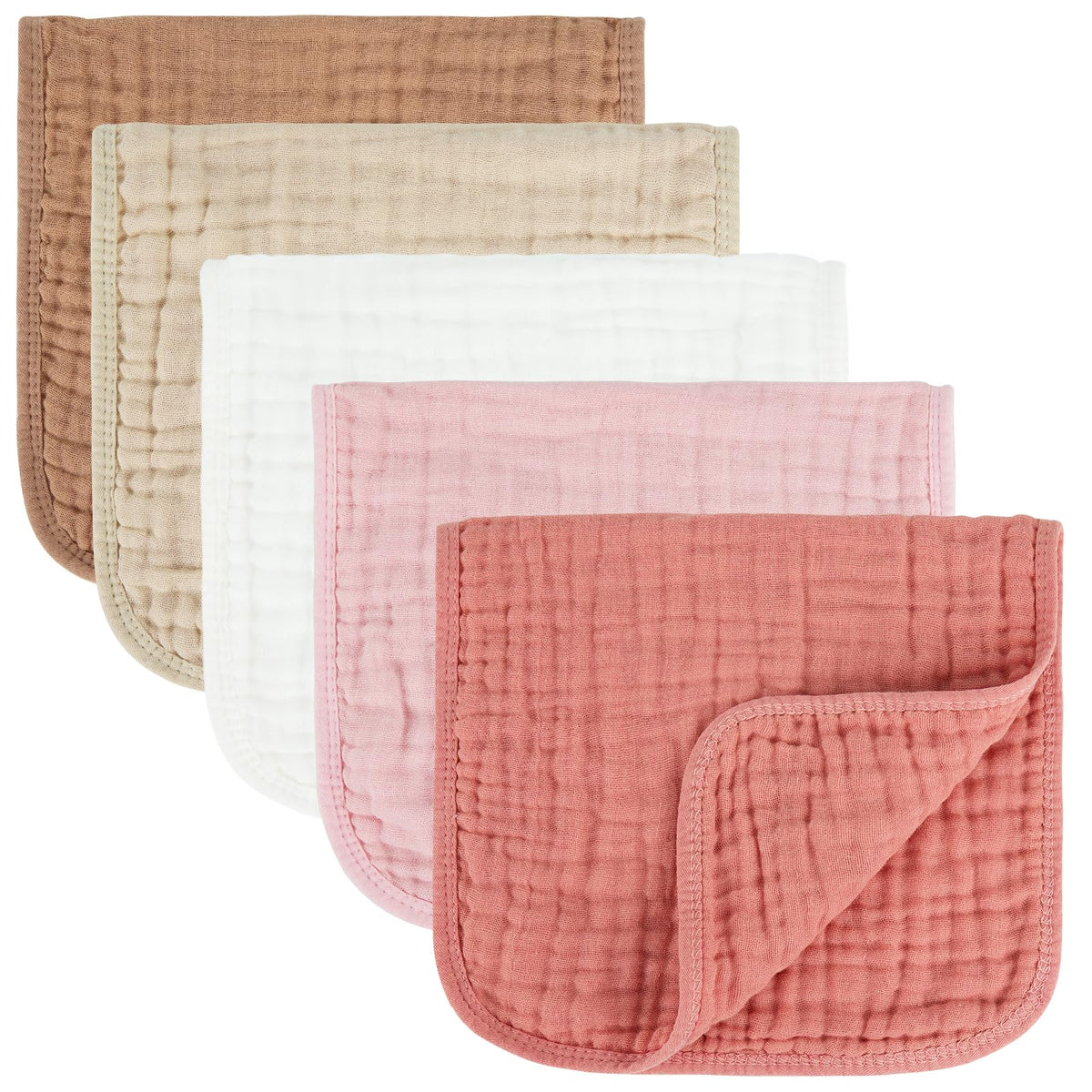 MIGIOL muslin burp cloth with soft texture protects baby's skin and clothes.